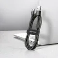 Baseus - Кабел за данни Cafule (CAMKLF-CG1) - USB към Micro-USB, 1,5 A, 2 м - Сиво Черен