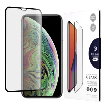 Протектор за iPhone X / iPhone XS / iPhone 11 Pro - закалено стъкло Dux Ducis - черен