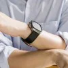 Каишка за Apple Watch 1/2/3/3/4/4/5/5/5/6/6/7/8/7/8/9/10/SE/SE/SE 2/Ultra/Ultra 2 ( 42/44/44/45/46/49 mm) - Ringke Leather One Basic Bold - Черен