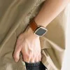 Каишка за Apple Watch 1/2/3/3/4/4/5/5/5/6/6/7/8/7/8/9/10/SE/SE/SE 2/Ultra/Ultra 2 ( 42/44/44/45/46/49 mm) - Ringke Leather One Basic Bold - Черен