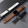 Каишка за Apple Watch 1/2/3/3/4/4/5/5/5/6/6/7/8/7/8/9/10/SE/SE/SE 2/Ultra/Ultra 2 ( 42/44/44/45/46/49 mm) - Ringke Leather One Basic Bold - Черен