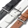 Каишка за Apple Watch 1/2/3/3/4/4/5/5/5/6/6/7/8/7/8/9/10/SE/SE/SE 2/Ultra/Ultra 2 ( 42/44/44/45/46/49 mm) - Ringke Leather One Basic Bold - Черен