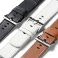 Каишка за Apple Watch 1/2/3/3/4/4/5/5/5/6/6/7/8/7/8/9/10/SE/SE/SE 2/Ultra/Ultra 2 ( 42/44/44/45/46/49 mm) - Ringke Leather One Basic Bold - Черен