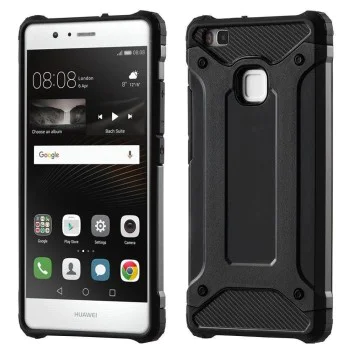 Калъф за Huawei P9 Lite / G9 Lite - Techsuit - Hybrid Armor - Черен