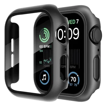 Калъф за Apple Watch 4 / 5 / 6 / SE (44 мм) + калъф - Defense360 Pro - черен