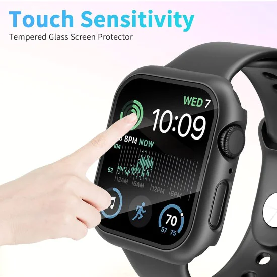 Калъф за Apple Watch 4 / 5 / 6 / SE (40mm) + калъф - Defense360 Pro - черен