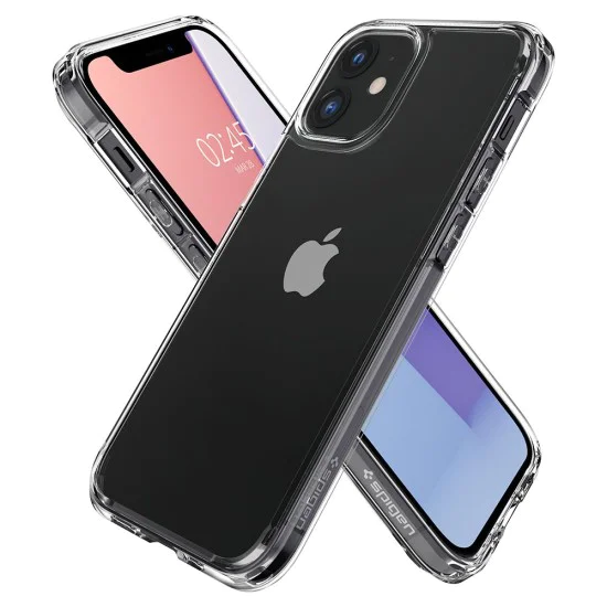 Калъф за iPhone 12 / iPhone 12 Pro - Spigen - Ultra Hybrid - Crystal Clear