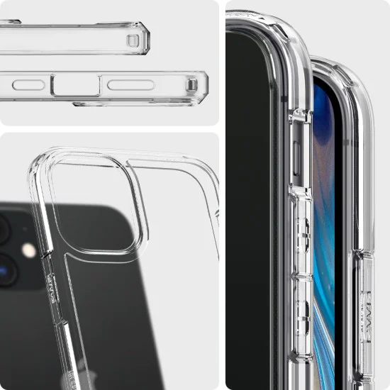 Калъф за iPhone 12 / iPhone 12 Pro - Spigen - Ultra Hybrid - Crystal Clear
