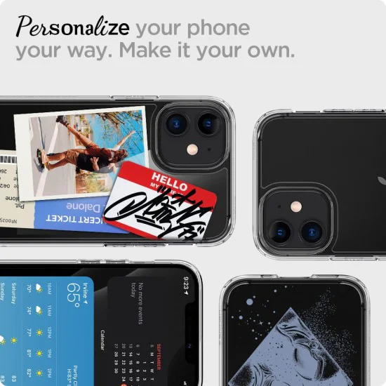 Калъф за iPhone 12 / iPhone 12 Pro - Spigen - Ultra Hybrid - Crystal Clear