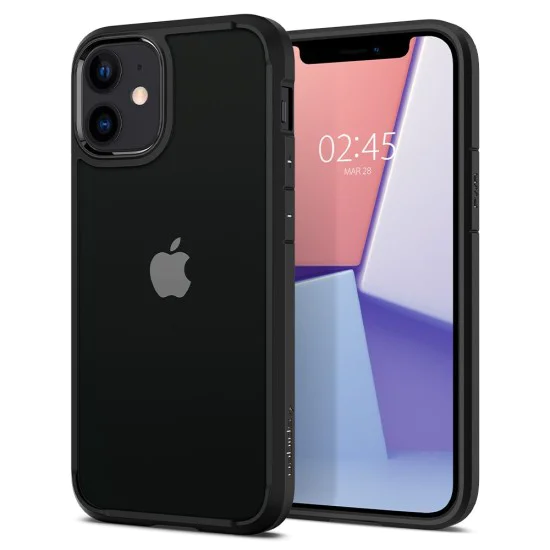 Калъф за iPhone 12 / iPhone 12 Pro - Spigen - Ultra Hybrid - Matte Black
