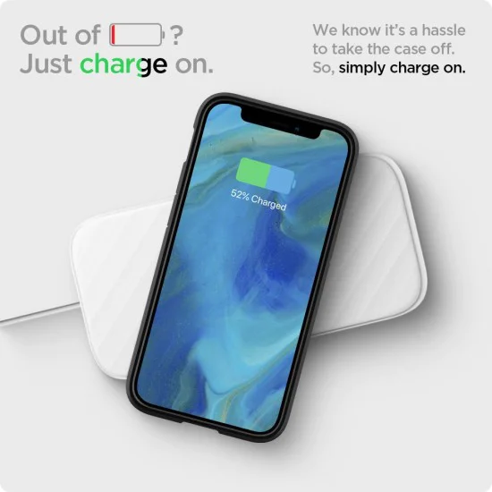 Калъф за iPhone 12 / iPhone 12 Pro - Spigen - Ultra Hybrid - Matte Black