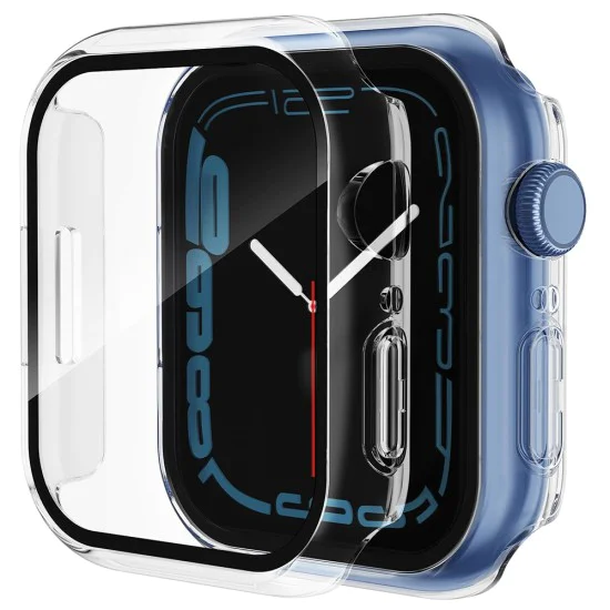 Калъф за Apple Watch 7 (45 мм) + калъф - Defense360 Pro - прозрачен