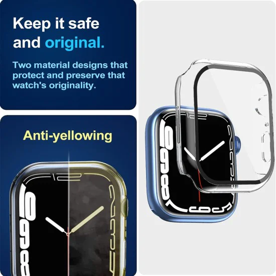 Калъф за Apple Watch 7 (45 мм) + калъф - Defense360 Pro - прозрачен