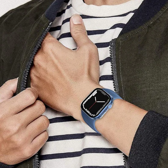 Калъф за Apple Watch 7 (45 мм) + калъф - Defense360 Pro - прозрачен