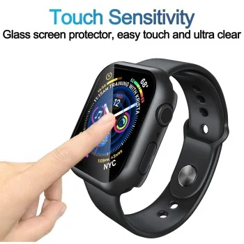 Калъф за Apple Watch 7 (41mm) + Калъф - Defense360 Pro - Черен