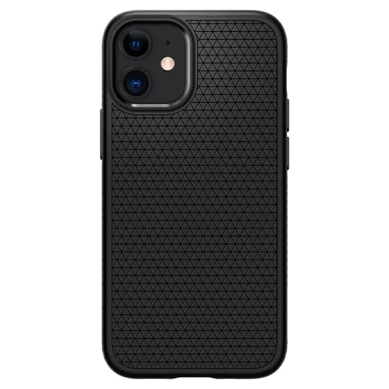 Калъф за iPhone 12 / iPhone 12 Pro - Spigen Liquid Air - Matte Black