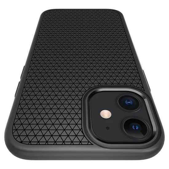 Калъф за iPhone 12 / iPhone 12 Pro - Spigen Liquid Air - Matte Black