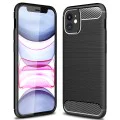 Калъф за iPhone 12 / iPhone 12 Pro - Carbon Silicone - Черен