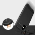 Калъф за iPhone 12 / iPhone 12 Pro - Carbon Silicone - Черен