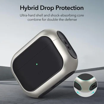 Калъф за Apple AirPods 4 - ESR Orbit Hybrid HaloLock - черен