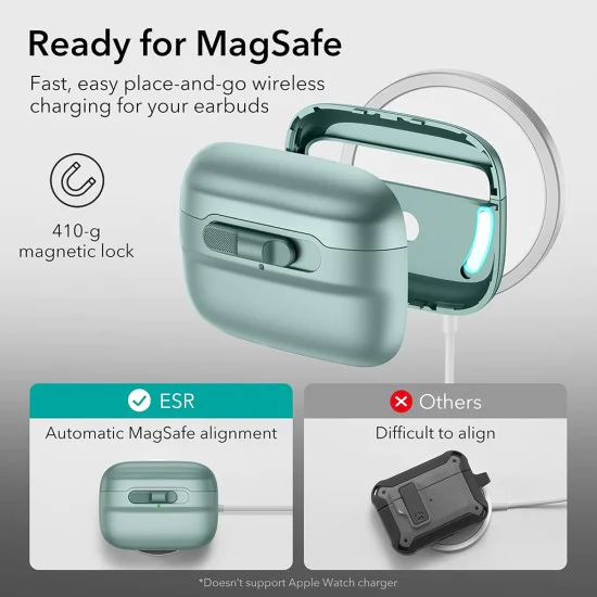 Калъф за Apple AirPods 4 - ESR Pulse Magnetic HaloLock - черен