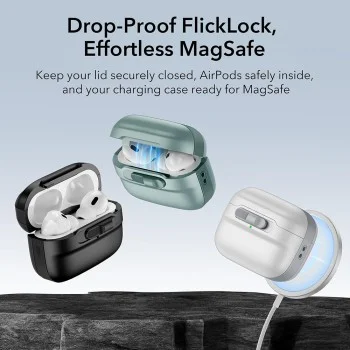 Калъф за Apple AirPods 4 - ESR Pulse Magnetic HaloLock - черен