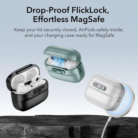 Калъф за Apple AirPods 4 - ESR Pulse Magnetic HaloLock - черен