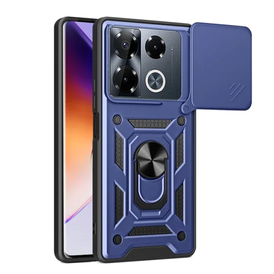 Калъф за Infinix Note 40 Pro+ - CamShield Series - син