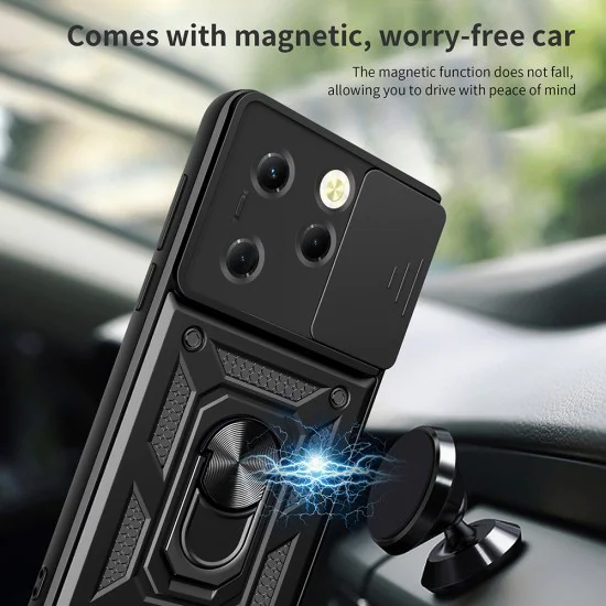 Протектор за Infinix Hot 40 / 40 Pro / Tecno Spark 20 Pro - серия CamShield - зелен