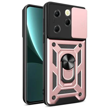 Калъф за Infinix Hot 40 / 40 Pro / Tecno Spark 20 Pro - серия CamShield - розово злато