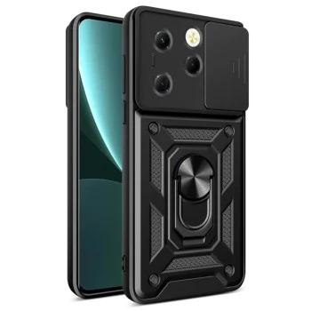 Калъф за Infinix Hot 40 / 40 Pro / Tecno Spark 20 Pro - серия CamShield - черен