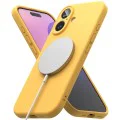 Калъф за iPhone 16 Plus - Ringke Silicone Magnetic MagSafe - Жълт