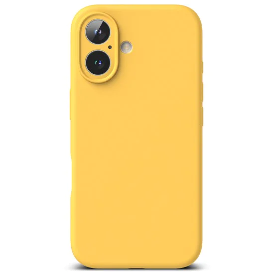 Калъф за iPhone 16 Plus - Ringke Silicone Magnetic MagSafe - Жълт