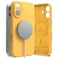Калъф за iPhone 16 Plus - Ringke Silicone Magnetic MagSafe - Жълт
