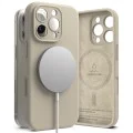 Калъф за iPhone 16 Pro - Ringke Silicone Magnetic MagSafe - Stone