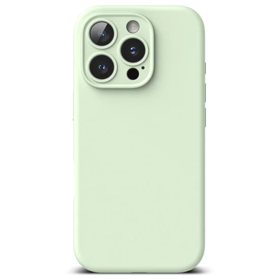 Калъф за iPhone 16 Pro - Ringke Silicone Magnetic MagSafe - Soft Mint