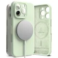 Калъф за iPhone 16 Pro - Ringke Silicone Magnetic MagSafe - Soft Mint