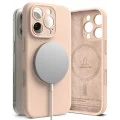 Калъф за iPhone 16 Pro - Ringke Silicone Magnetic MagSafe - Pink Sand