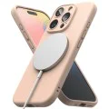 Калъф за iPhone 16 Pro - Ringke Silicone Magnetic MagSafe - Pink Sand