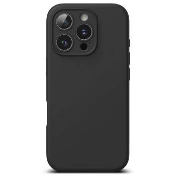 Калъф за iPhone 16 Pro - Ringke Silicone Magnetic MagSafe - черен