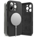 Калъф за iPhone 16 Pro - Ringke Silicone Magnetic MagSafe - черен