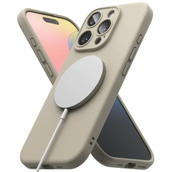 Калъф за iPhone 16 Pro Max - Ringke Silicone Magnetic MagSafe - Stone