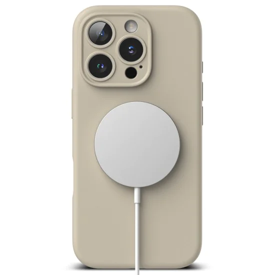 Калъф за iPhone 16 Pro Max - Ringke Silicone Magnetic MagSafe - Stone