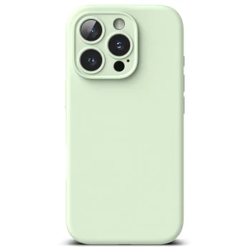 Калъф за iPhone 16 Pro Max - Ringke Silicone Magnetic MagSafe - Soft Mint