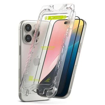 Протектор за iPhone 16 Pro Max (комплект от 2) - Ringke Easy Slide Tempered Glass - Clear