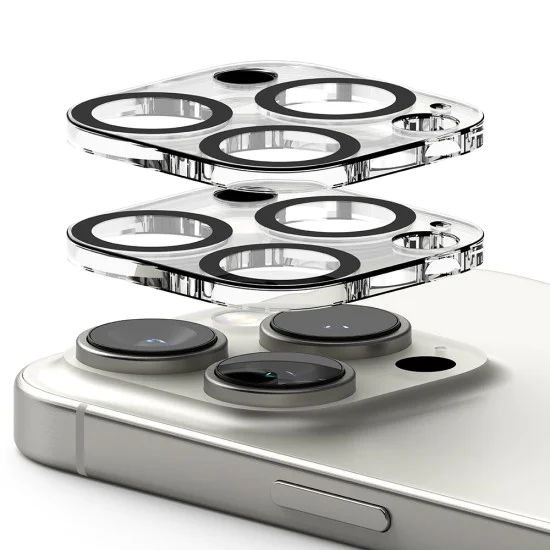 Протектор за камера за iPhone 16 Pro / iPhone 16 Pro Max (комплект 2) - Ringke Camera Protector Glass - Прозрачен