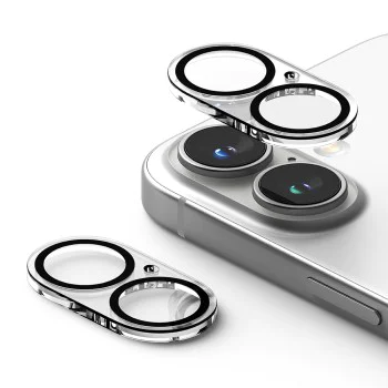 Протектор за камера за iPhone 16 / iPhone 16 Plus (комплект 2) - Ringke Camera Protector Glass - Прозрачен