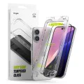 Протектор за iPhone 16 / iPhone 15 (комплект 2) - Ringke Easy Slide закалено стъкло - прозрачен