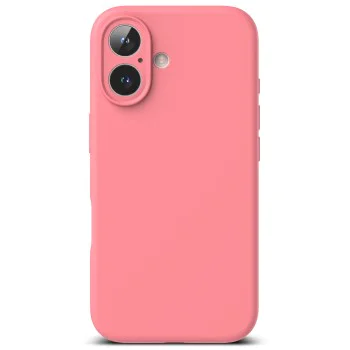 Калъф за iPhone 16 Plus - Ringke Silicone Magnetic MagSafe - Розов