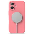Калъф за iPhone 16 Plus - Ringke Silicone Magnetic MagSafe - Розов